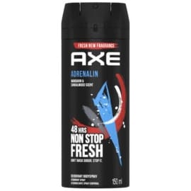Axe Adrenalin Deodorant Body Spray 48h Nonstop Fresh Scent 150 ml Al Ain Abu Dhabi UAE