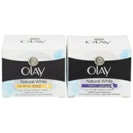 Olay Natural White Day Cream + Night Cream, 50 g pack of 2 special offer Al Ain Abu Dhabi UAE