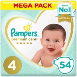 Pampers Premium Care Size 4 Mega Pack 54's Al Ain Abu Dhabi UAE MHM Stores