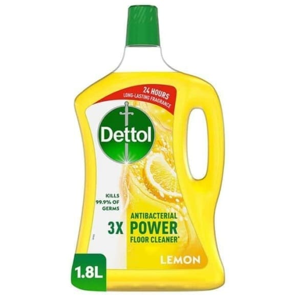 Dettol 3x Power Antibacterial Floor Cleaner Lemon 1.8l Al Ain Abu Dhabi UAE MHM Stores