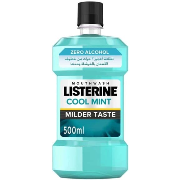Listerine Coolmint Mouthwash 500ml for Fresh Breath and Oral Health Al Ain Abu Dhabi UAE MHM Stores.jpg